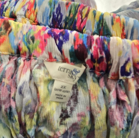 Watercolor Sundress EUC - Picture 7 of 8